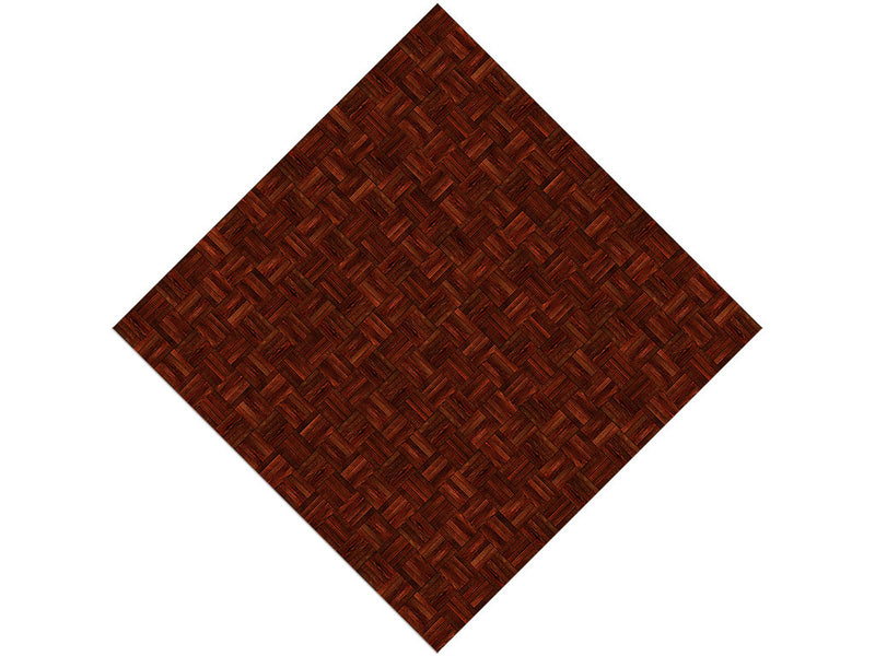 Cherry Stain Wooden Parquet Vinyl Wrap Pattern