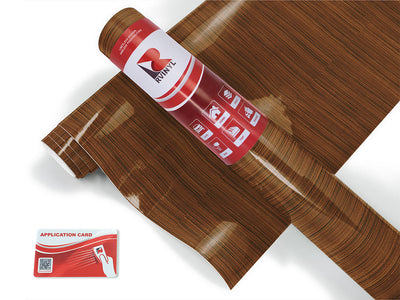 cherry wood grain Craft Vinyl Roll