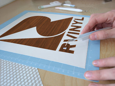 cherry wood grain Easy Weed Craft Vinyl