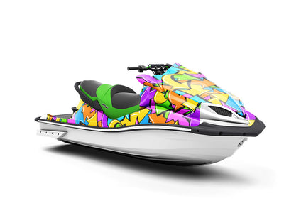 Cheshire Directions Sticker Bomb Jet Ski Vinyl Customized Wrap