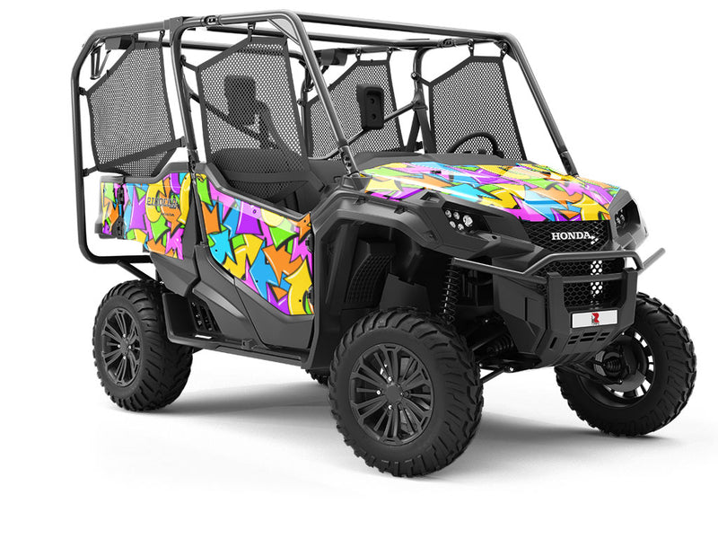 Cheshire Directions Sticker Bomb Utility Vehicle Vinyl Wrap