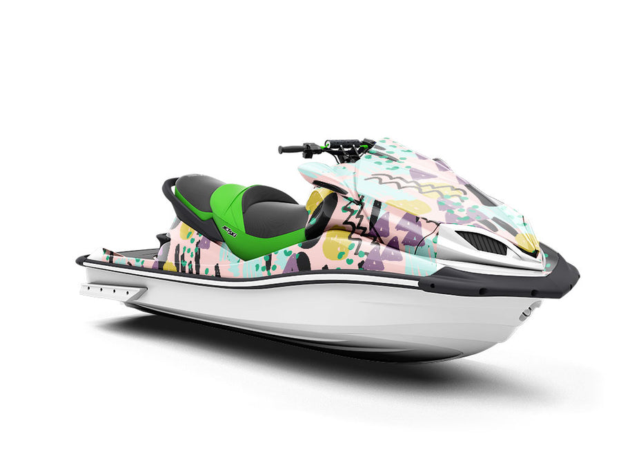 Cheshire Smile Abstract Jet Ski Vinyl Customized Wrap