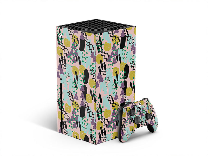 cheshire smile abstract geometric XBOX DIY Decal