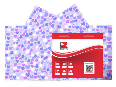 chest bubbles heart Craft Vinyl Sheet Pack