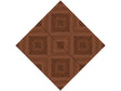 Chestnut Diamonds Wooden Parquet Vinyl Wrap Pattern