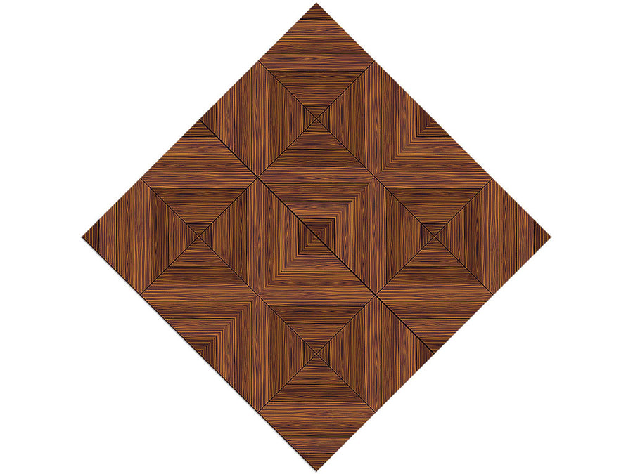 Chestnut Diamonds Wooden Parquet Vinyl Wrap Pattern