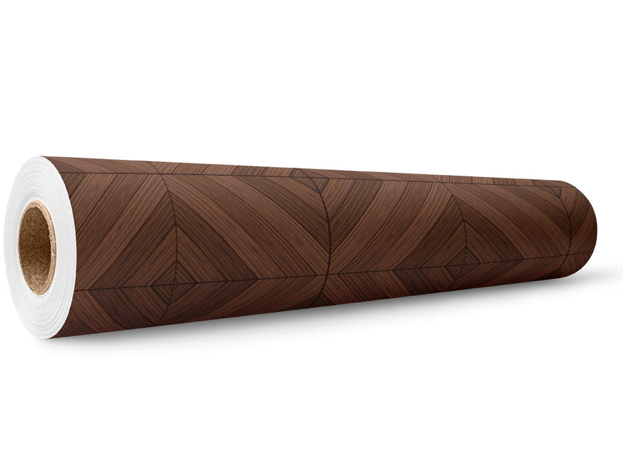 Chestnut Diamonds Wooden Parquet Wrap Film Wholesale Roll~Rwraps Series 914 Digitally Printed Vinyl Roll~5