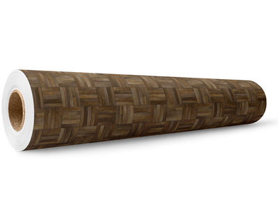 Chestnut  Wooden Parquet Wrap Film Wholesale Roll~Rwraps Series 914 Digitally Printed Vinyl Roll~5