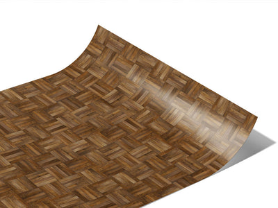 Chestnut  Wooden Parquet Vinyl Wraps~Rwraps Series 914 Digitally Printed Vinyl Wrap~1