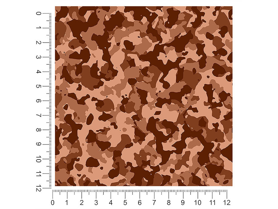 chestnut multicam camouflage 1ft x 1ft Craft Sheets