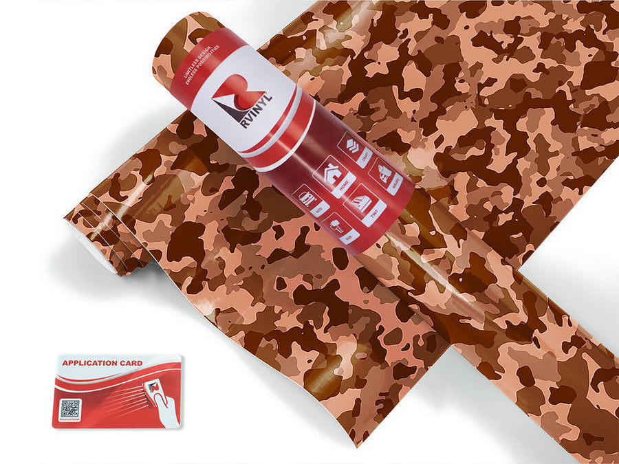 chestnut multicam camouflage Craft Vinyl Roll