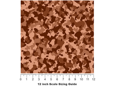 Chestnut Multicam Camouflage Vinyl Film Pattern Size 12 inch Scale~Rwraps Chestnut Multicam Camouflage Sizing Chart~3