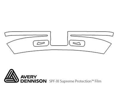 astro Avery Dennison Clear Bra Bumper Precut PPF Diagram