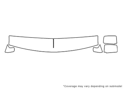 astro Avery Dennison Clear Bra Hood Precut PPF Diagram