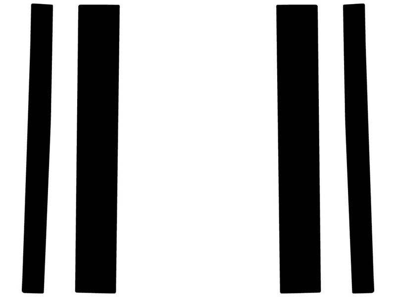 chevrolet astro 1990-2005 (standard passenger van) Camo Pillar Trim Diagram