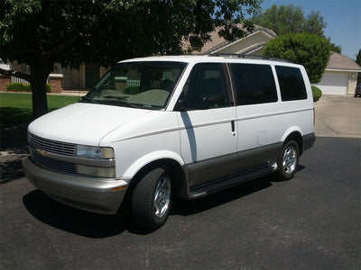chevrolet astro 1990-2005 (standard passenger van) Brushed Aluminum Black Pillar Trim