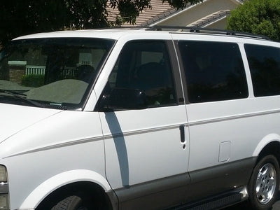 chevrolet astro 1990-2005 (standard passenger van) Gloss Black Pillar Cover Diagram