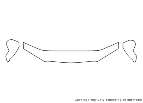 avalanche 3M Clear Bra Hood Precut PPF Diagram
