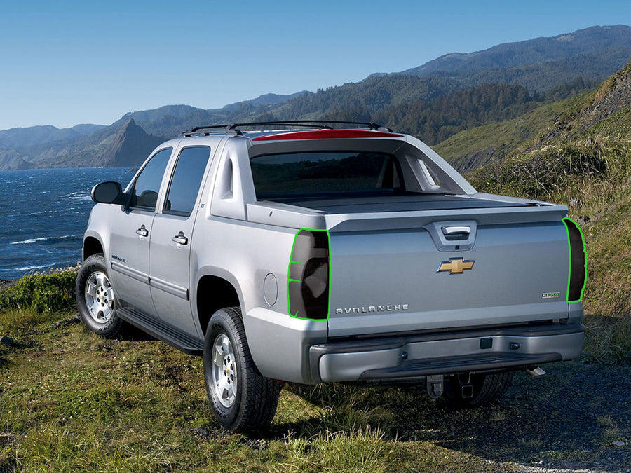 avalanche Tail Light Tint Installation Points