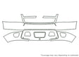 avalanche 3M Clear Bra Bumper Precut PPF Diagram