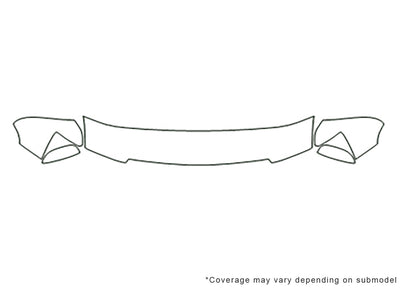 avalanche 3M Clear Bra Hood Precut PPF Diagram
