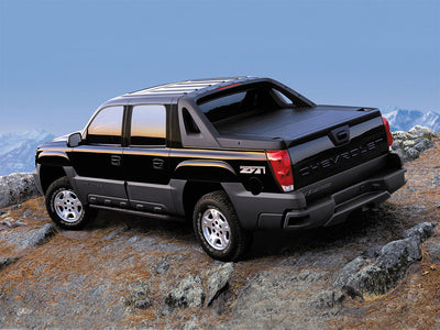 chevrolet avalanche 2007-2013 Brushed Aluminum Black Pillar Trim