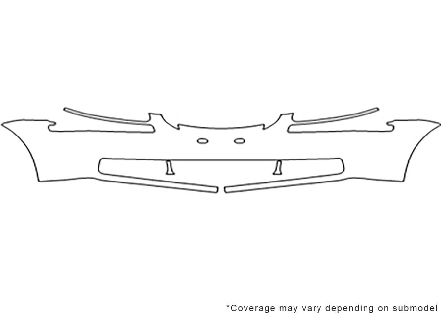 aveo Avery Dennison Clear Bra Bumper Precut PPF Diagram