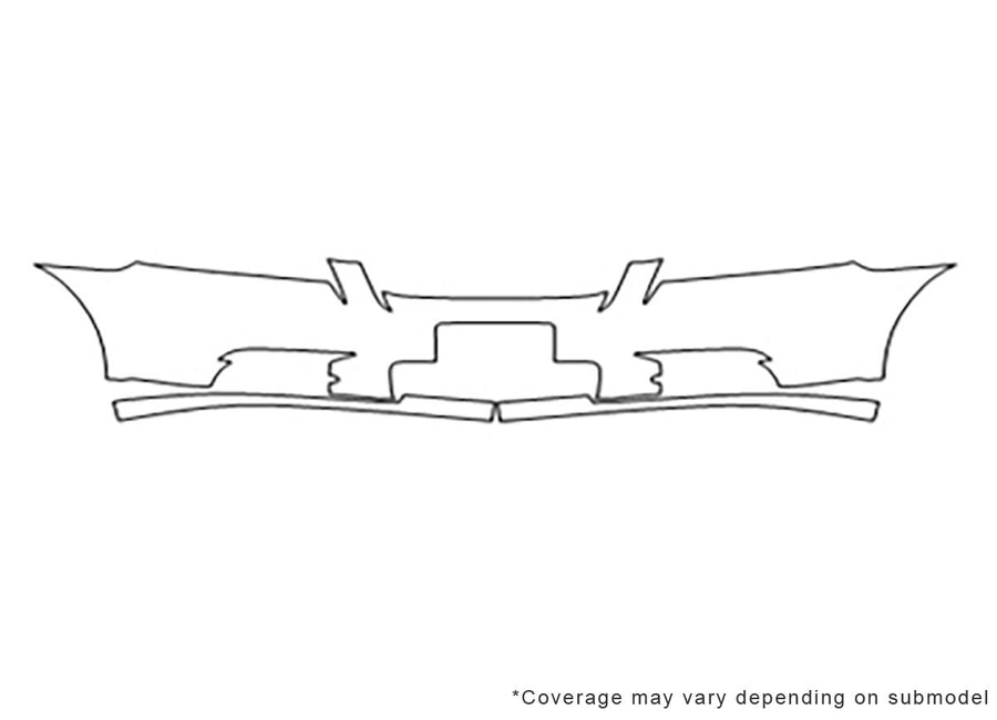 aveo 3M Clear Bra Bumper Precut PPF Diagram