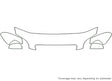 aveo 3M Clear Bra Hood Precut PPF Diagram