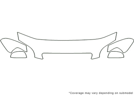 aveo 3M Clear Bra Hood Precut PPF Diagram