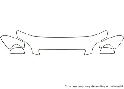 aveo Avery Dennison Clear Bra Hood Precut PPF Diagram