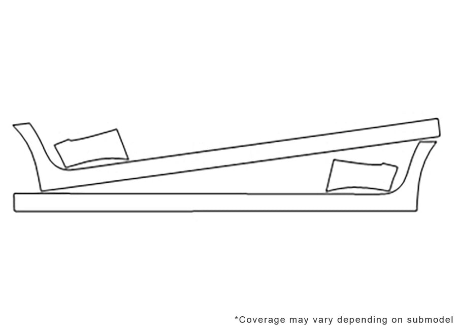 aveo 3M Clear Bra Door Cup Precut PPF Diagram