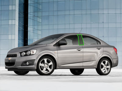 chevrolet aveo 2007-2011 (sedan) Pillar Post Trim Installation Location