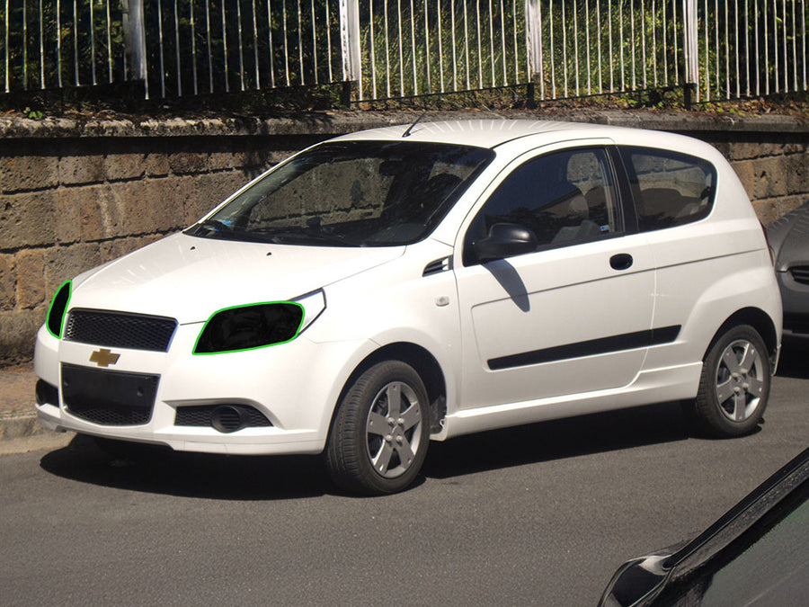 chevrolet aveo 2007-2011 (sedan) Headlight Tint Location