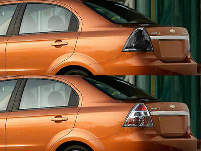 aveo (sedan) Before and After Smoked Taillights