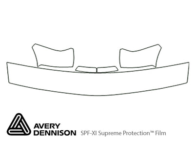 blazer Avery Dennison Clear Bra Hood Precut PPF Diagram