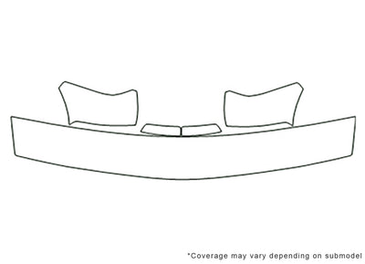blazer Avery Dennison Clear Bra Hood Precut PPF Diagram