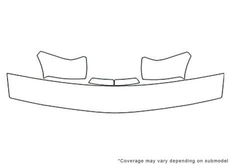 blazer Avery Dennison Clear Bra Hood Precut PPF Diagram