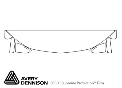 blazer Avery Dennison Clear Bra Hood Precut PPF Diagram