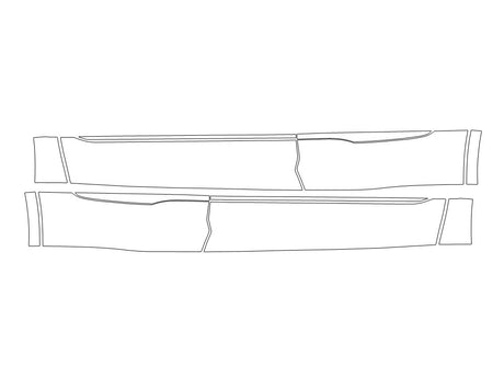 blazer 3M Clear Bra Door Cup Precut PPF Diagram