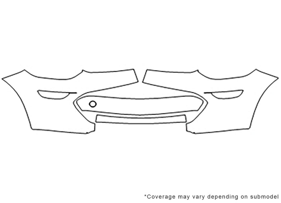 bolt ev 3M Clear Bra Bumper Precut PPF Diagram