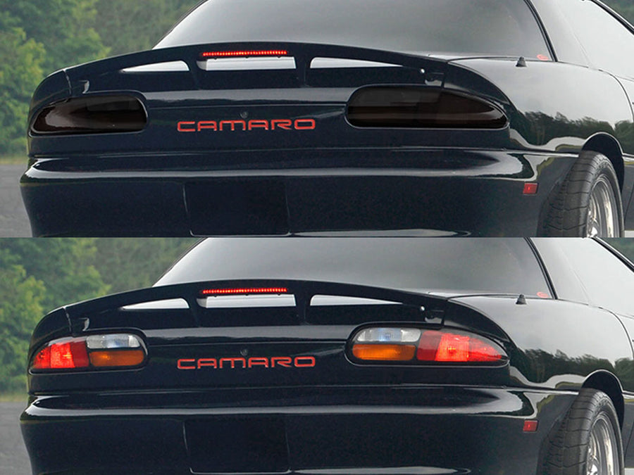 camaro Before and After Smoked Taillights