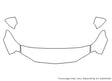 camaro Avery Dennison Clear Bra Hood Precut PPF Diagram