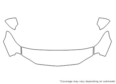 camaro Avery Dennison Clear Bra Hood Precut PPF Diagram