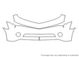camaro 3M Clear Bra Bumper Precut PPF Diagram