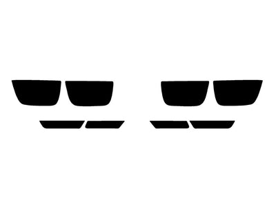 camaro Precut Tail Light Tint Diagram
