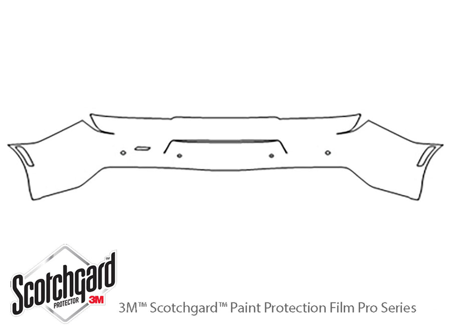 camaro 3M Clear Bra Door Cup Precut PPF Diagram