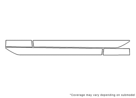 camaro 3M Clear Bra Door Cup Precut PPF Diagram