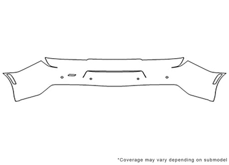 camaro Avery Dennison Clear Bra Door Cup Precut PPF Diagram
