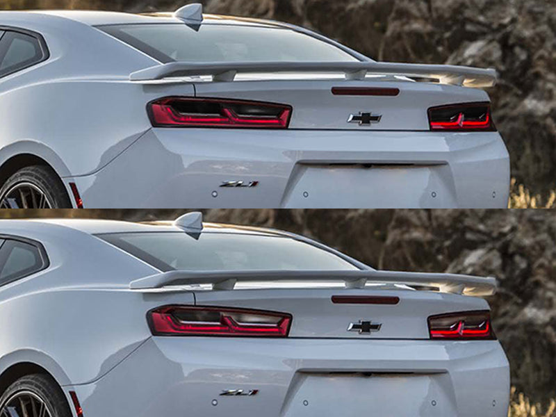 camaro Before and After Smoked Taillights